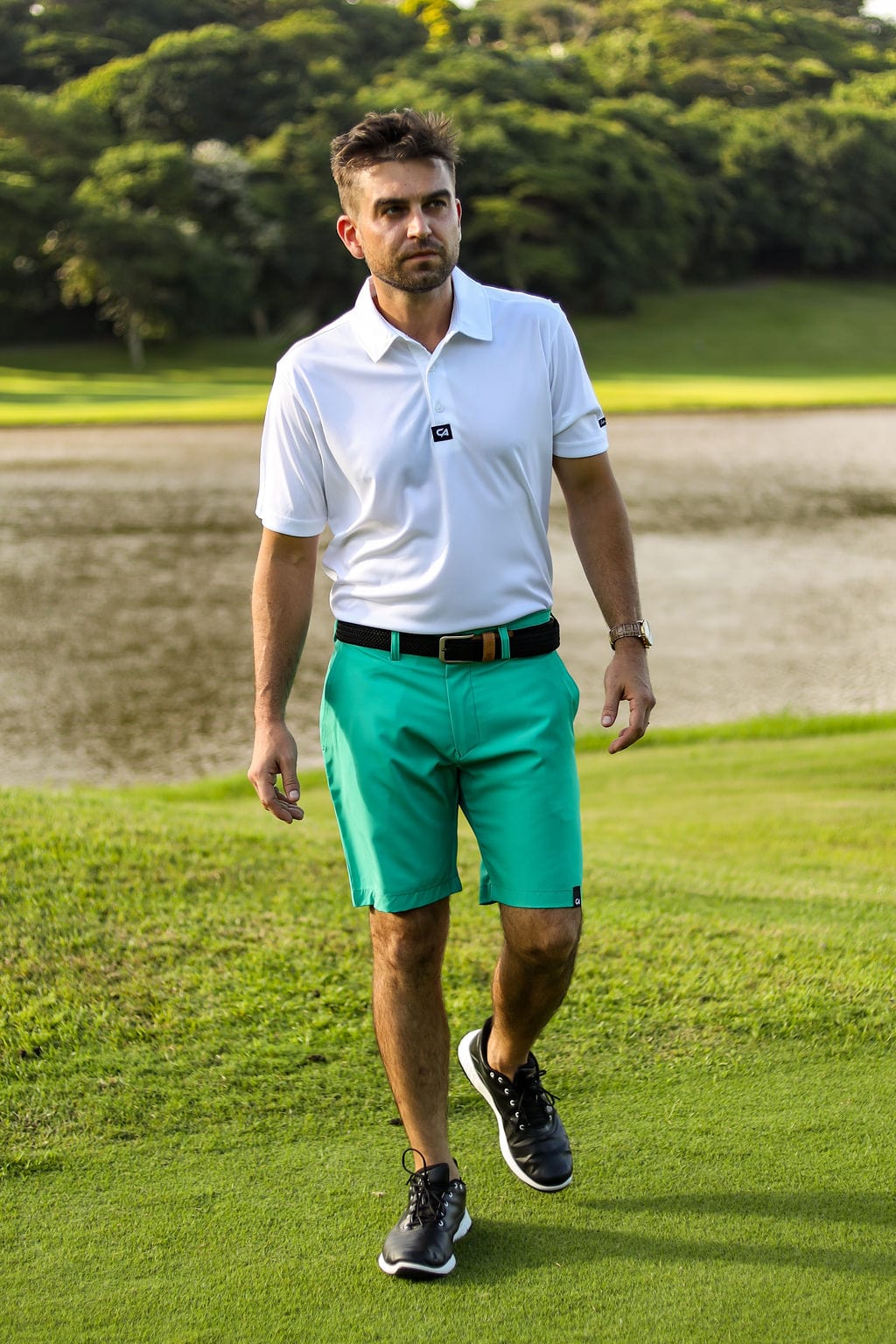 CA Pure Motion Golf Shorts | Green Teal