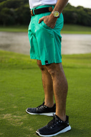 CA Pure Motion Golf Shorts | Green Teal