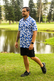 CA Funky Golf Shirt | Ocean Ripple