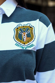 CA Ladies Supporters Jersey L/S | White/Green Stripe