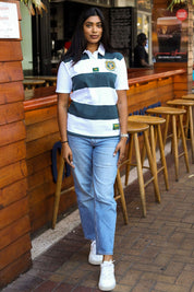 CA Ladies Supporters Jersey S/S | White/Green Stripe