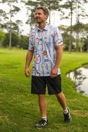 CA Funky Golf Shirt | Mediterranean Summer