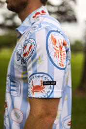 CA Funky Golf Shirt | Mediterranean Summer