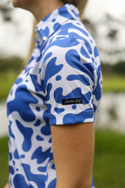 CA Ladies Funky Golf Shirt | Ocean Ripple