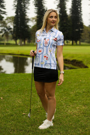 CA Ladies Funky Golf Shirt | Mediterranean Summer