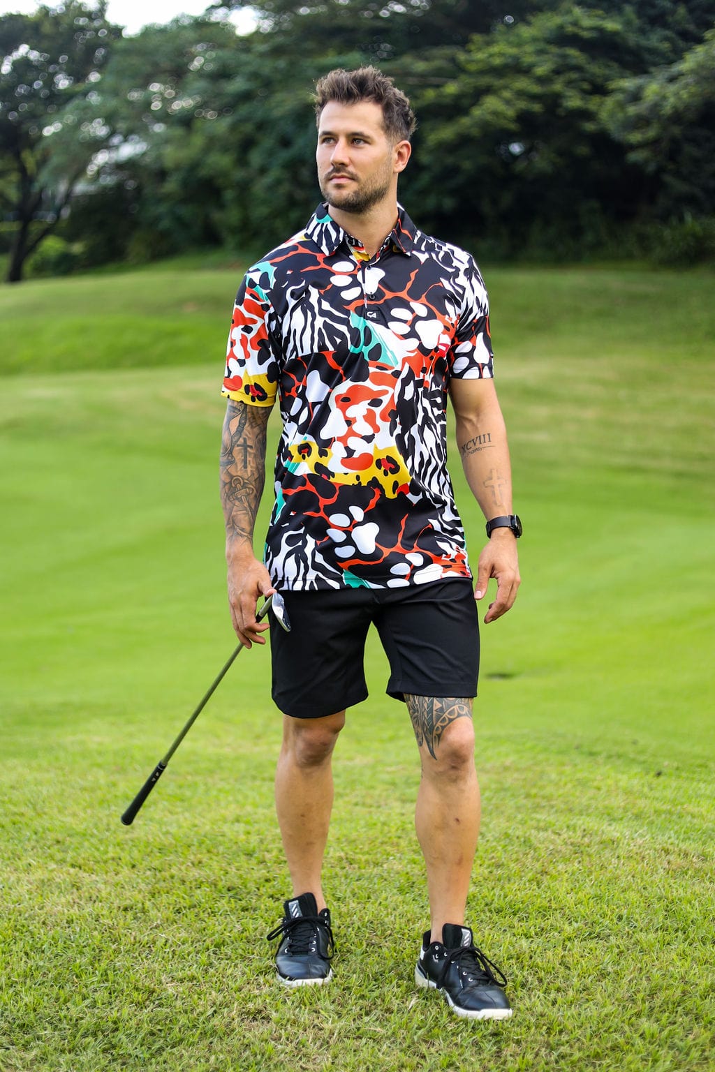 CA Funky Golf Shirt | Wild Paws