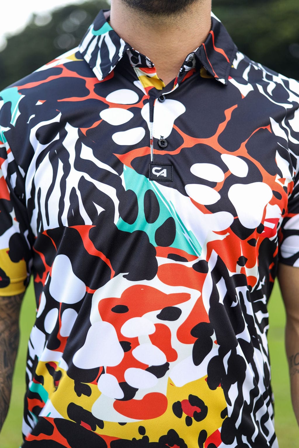 CA Funky Golf Shirt | Wild Paws