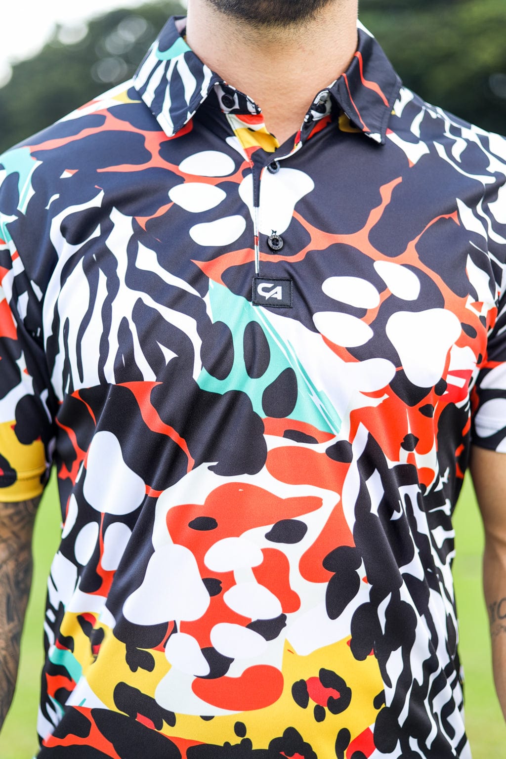 CA Funky Golf Shirt | Wild Paws