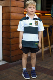 CA JNR Supporters Jersey S/S | White/Green Stripe
