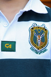 CA JNR Supporters Jersey S/S | White/Green Stripe