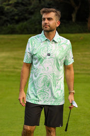 CA Funky Golf Shirt | Mint Twirl