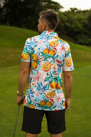 CA Funky Golf Shirt | Abstract Oranges