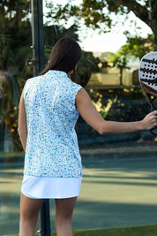 CA Ladies Sleeveless Zipper Padel Shirt | Daily Greens