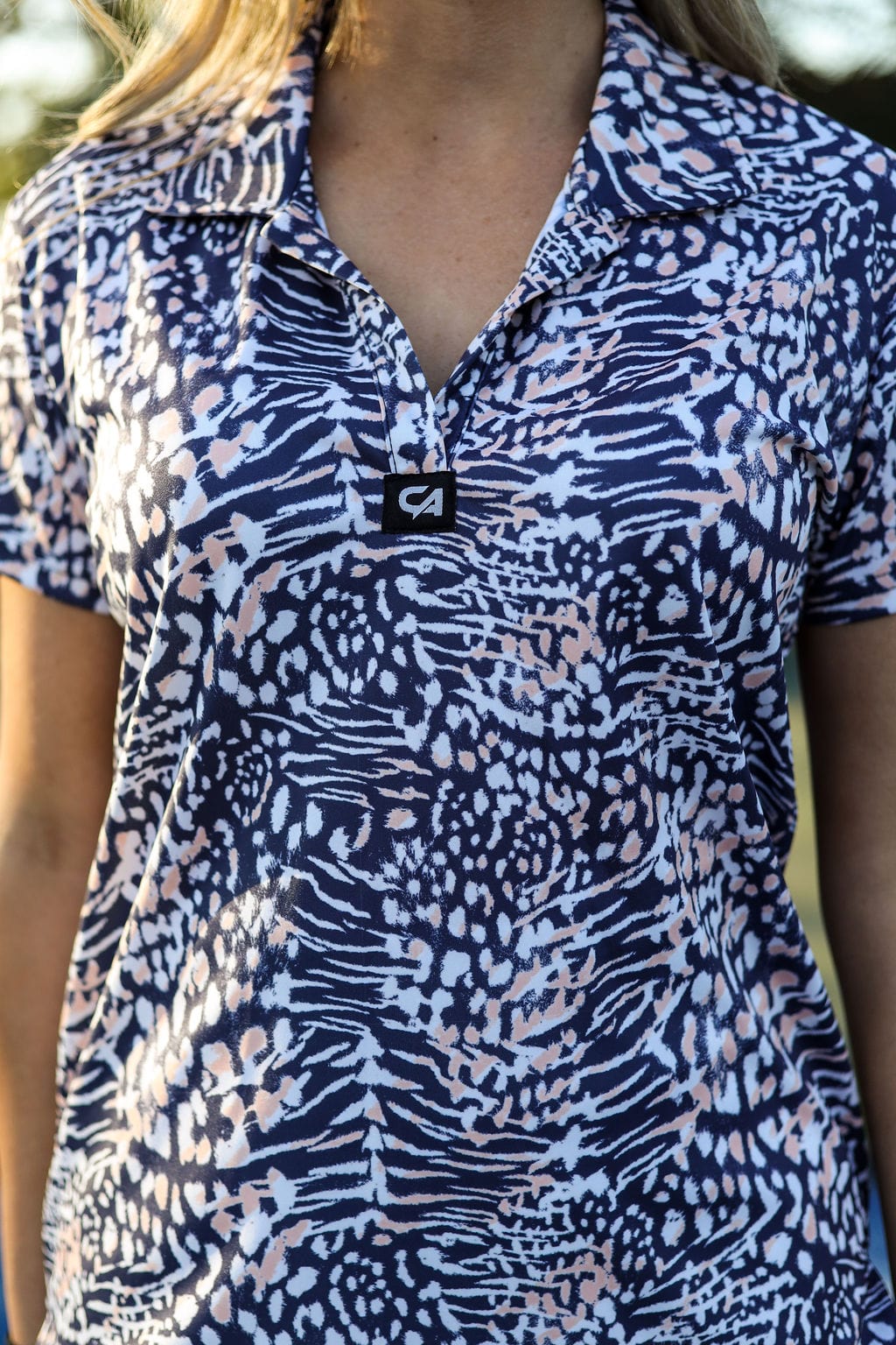 CA Ladies V-Neck Padel Shirt | Wild Side