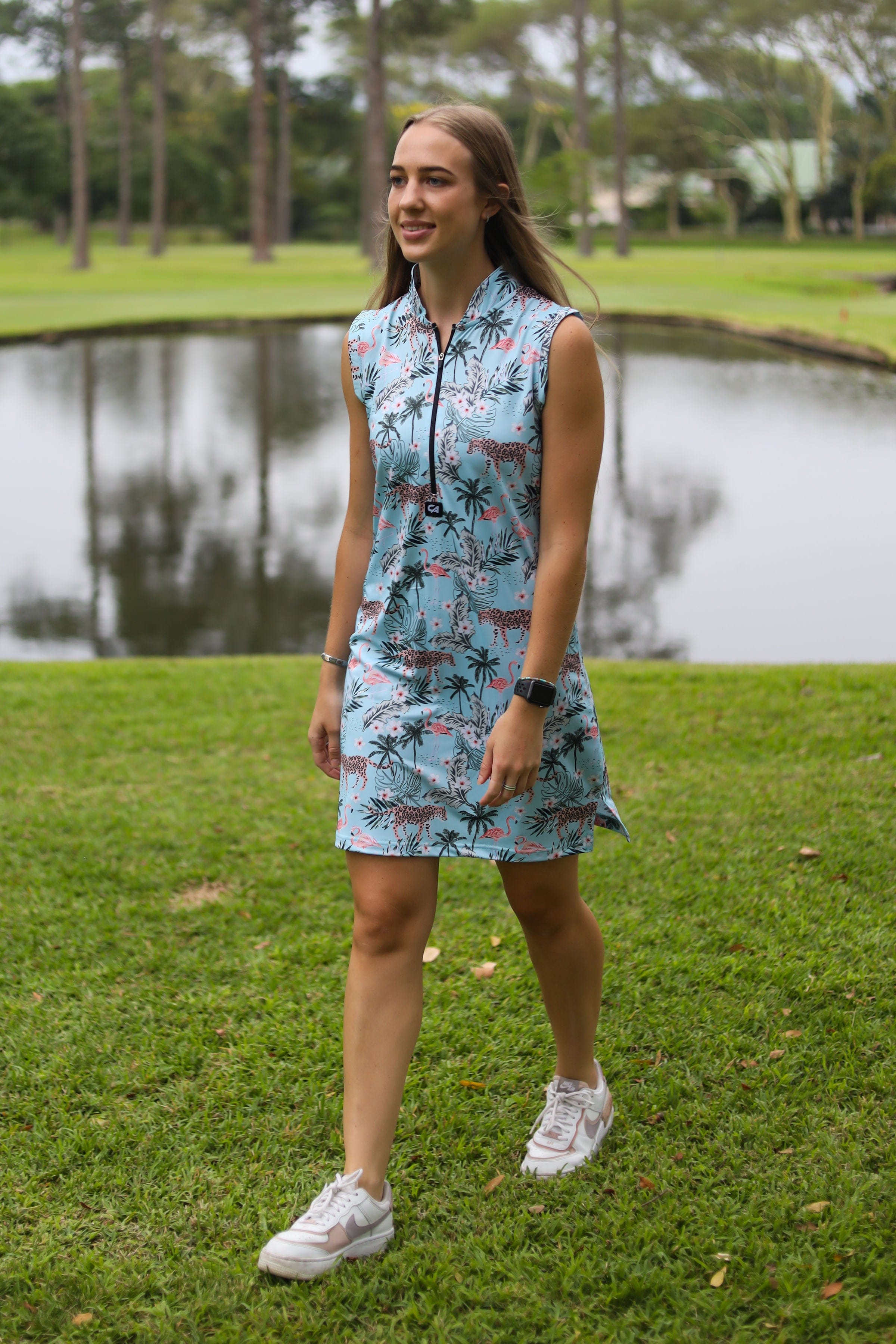 CA Funky Golf Dress | Tropical Turquoise