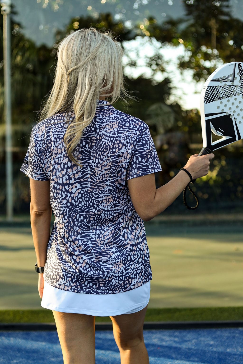 CA Ladies V-Neck Padel Shirt | Wild Side