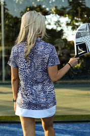 CA Ladies V-Neck Padel Shirt | Wild Side