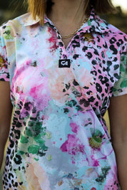 CA Ladies V-Neck Padel Shirt | Safari Blush