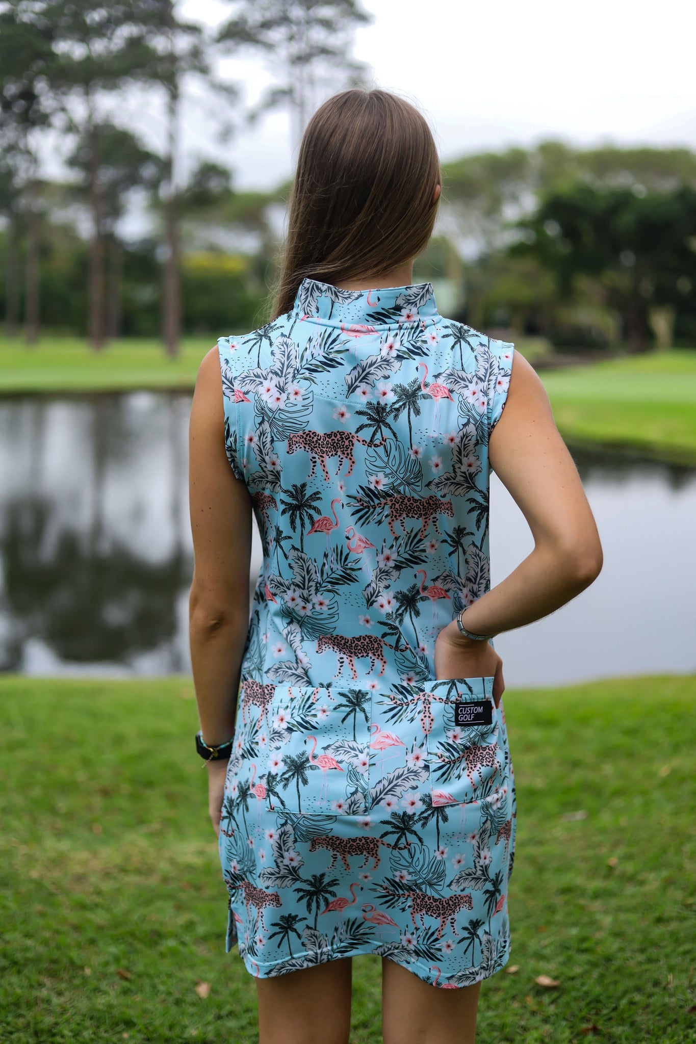 CA Funky Golf Dress | Tropical Turquoise