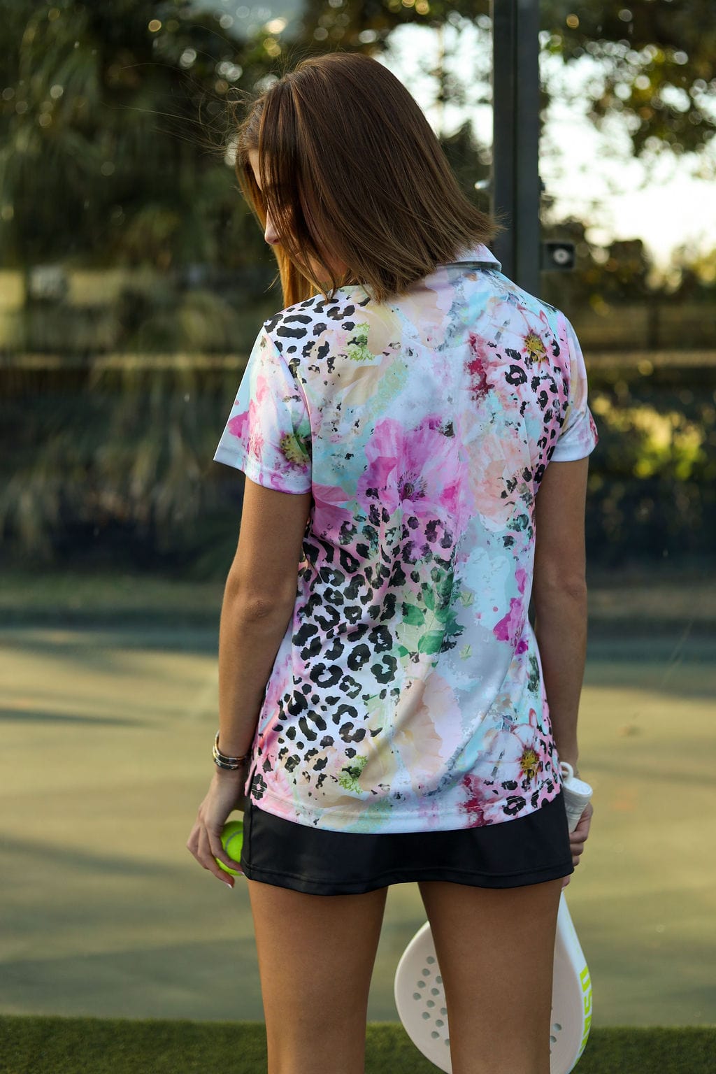 CA Ladies V-Neck Padel Shirt | Safari Blush