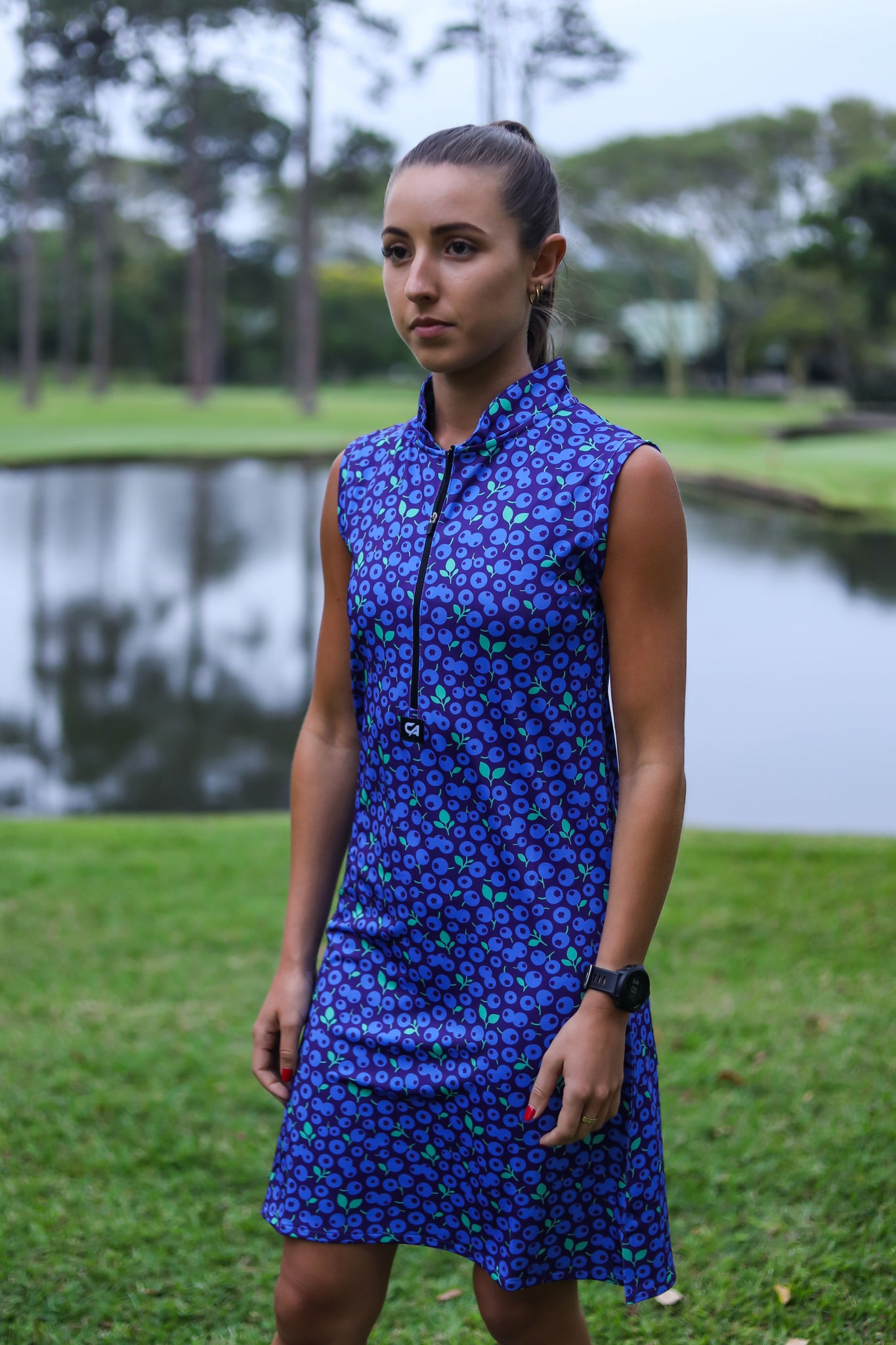 CA Funky Golf Dress | Blue Berries