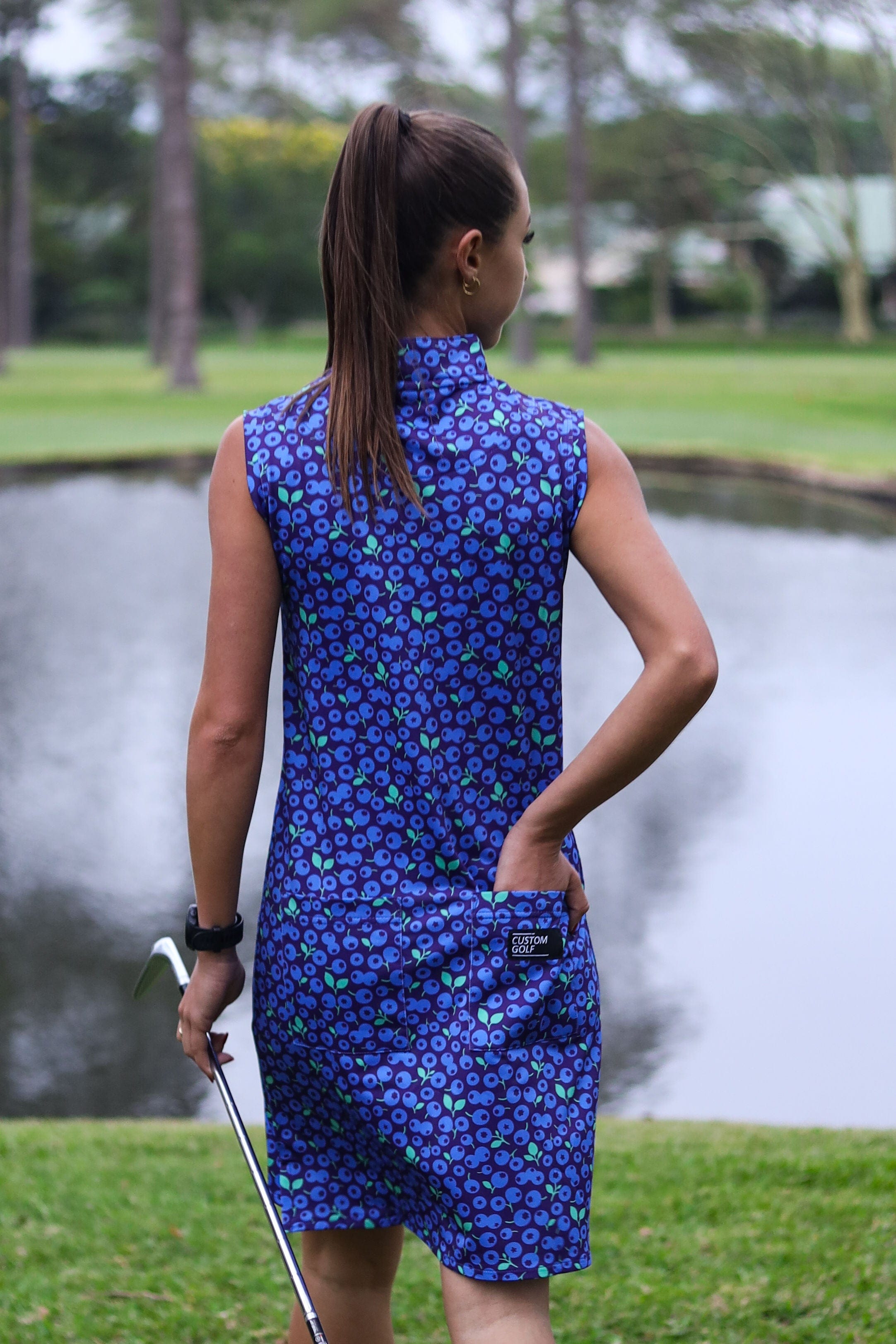 CA Funky Golf Dress | Blue Berries