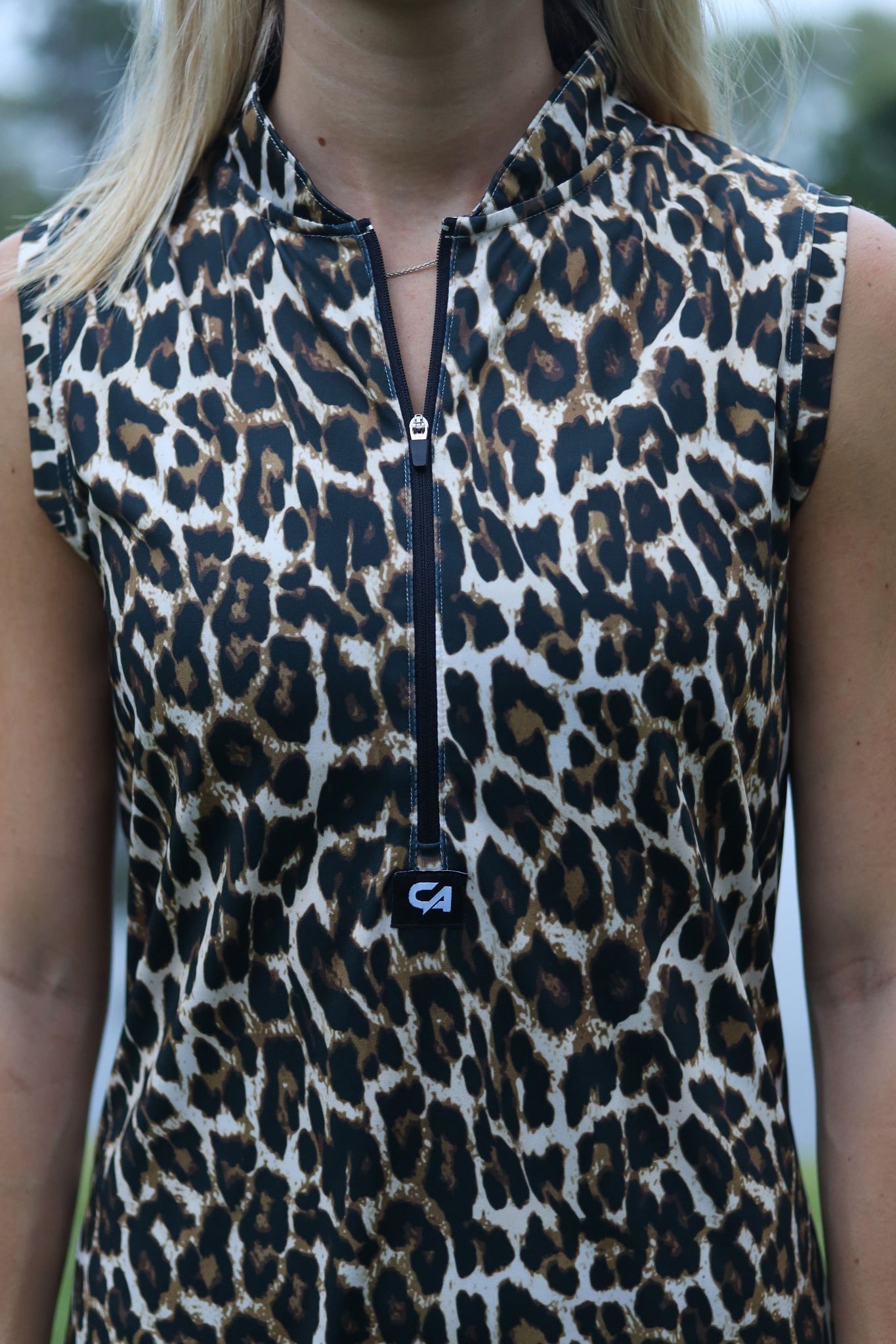 CA Funky Golf Dress | Leopard Print