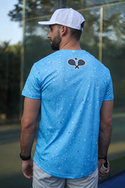 CA Padel Shirt | Blue Paint Splatter