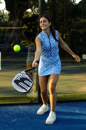 CA Ladies Sleeveless Zipper Padel Shirt | Daisy Drive