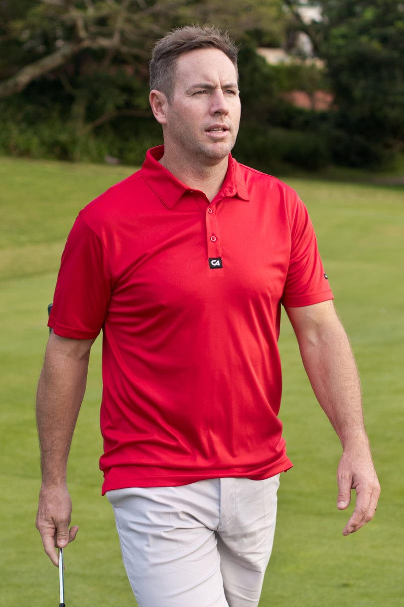 CA Iconic Golf Shirt | Red