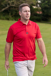 CA Iconic Golf Shirt | Red