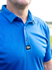 CA Iconic Golf Shirt | Royal blue
