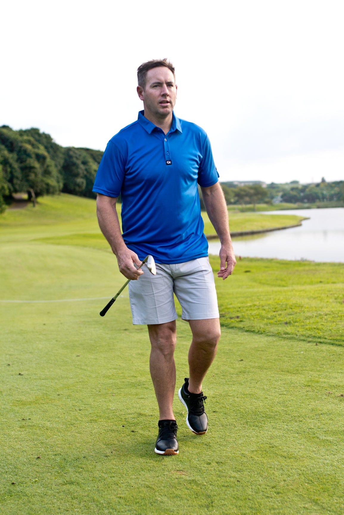 CA Iconic Golf Shirt | Royal blue