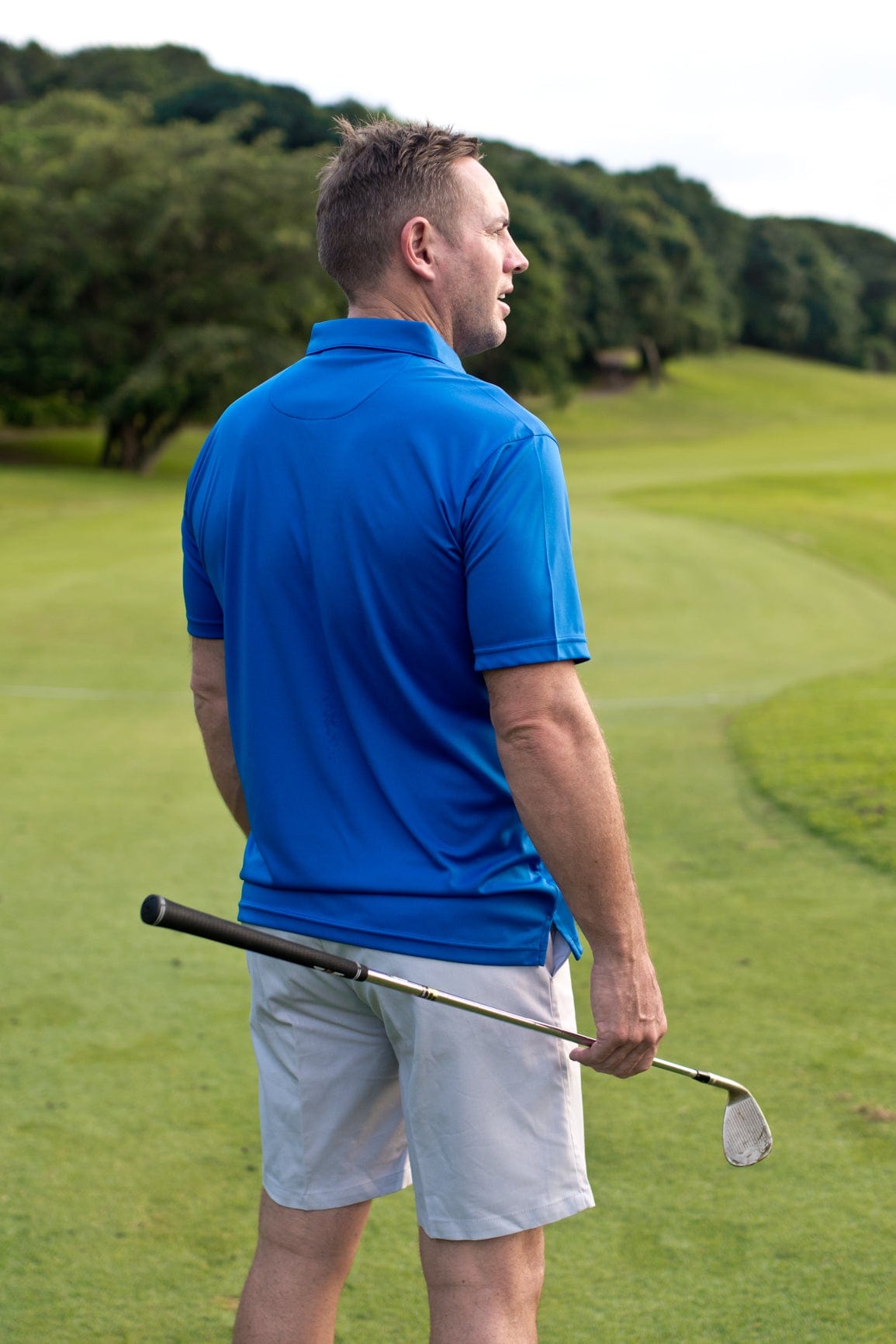 CA Iconic Golf Shirt | Royal blue
