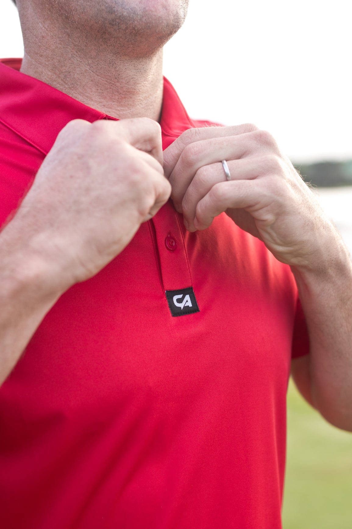 CA Iconic Golf Shirt | Red