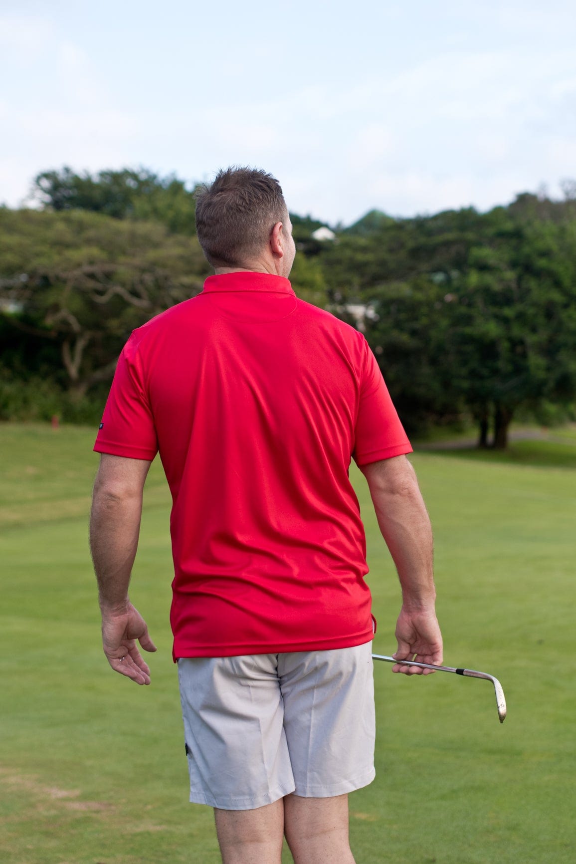 CA Iconic Golf Shirt | Red