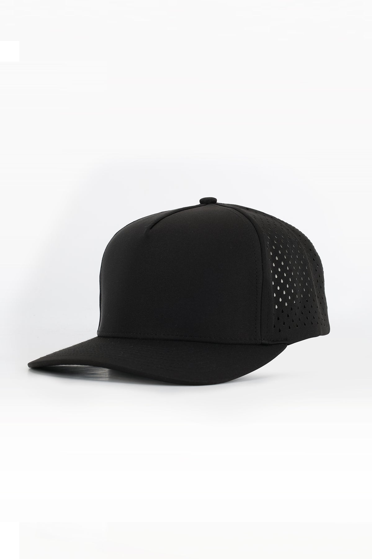 Custom Performance Peak Cap - Plain (Black)