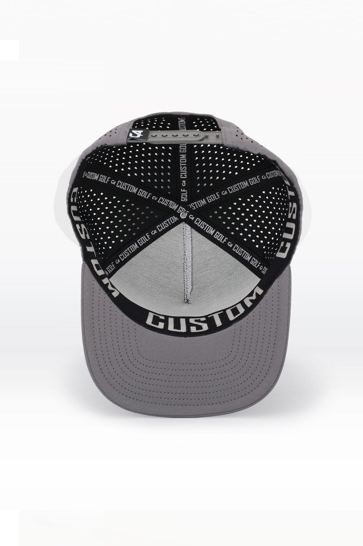 Custom Performance Peak Cap - CA Round Badge Grey