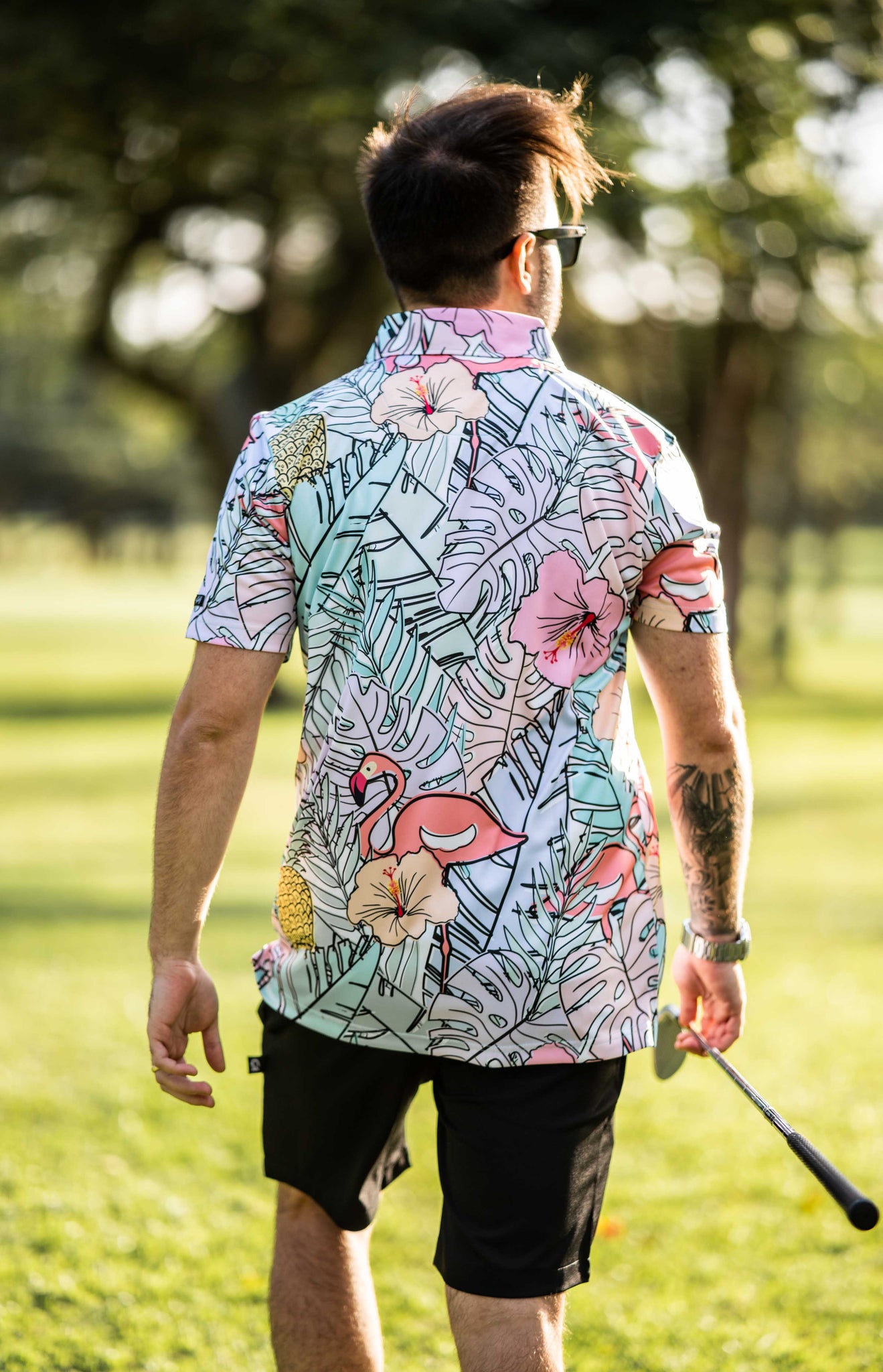 CA Funky Golf Shirt | Pastel Jungle