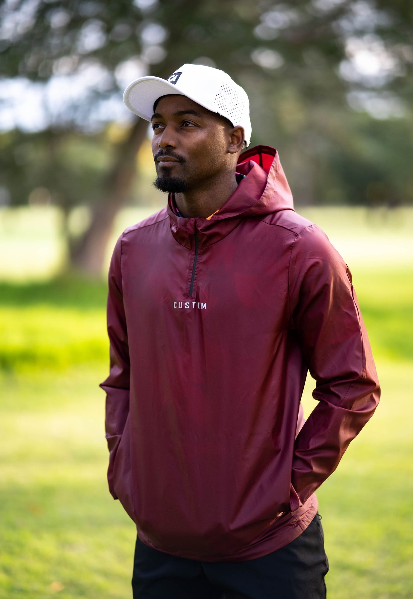CA Waterproof Jacket Maroon