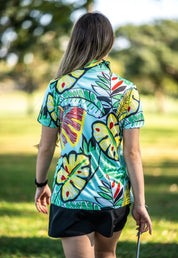CA Ladies Funky Golf Shirt | Leafy Greens