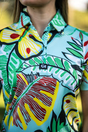 CA Ladies Funky Golf Shirt | Leafy Greens
