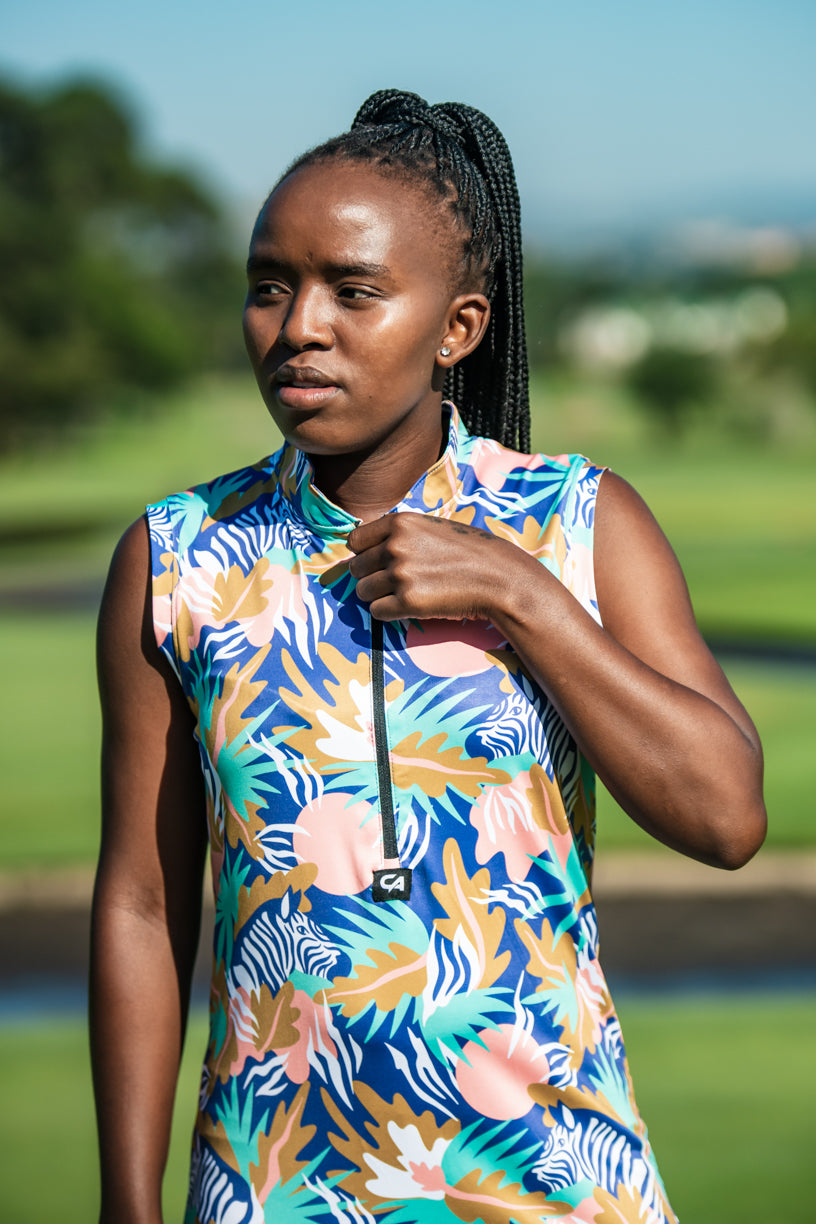 CA Funky Golf Dress | Zebra In The Wild
