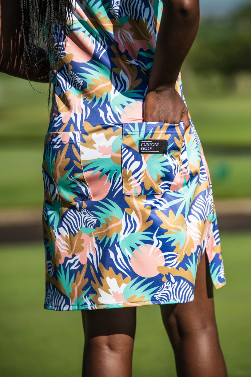 CA Funky Golf Dress | Zebra In The Wild