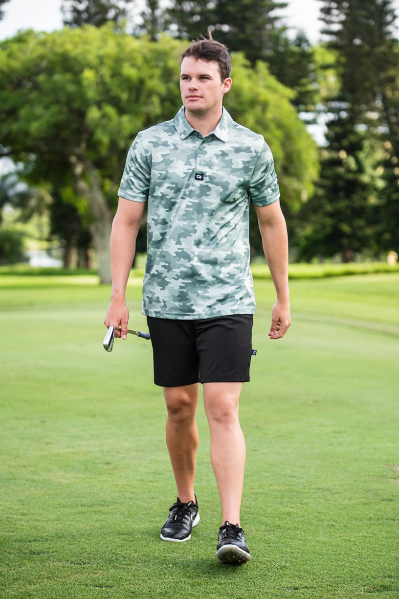 CA Funky Golf Shirt | Military Green