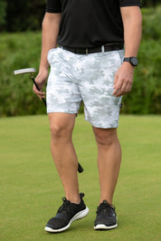 CA Funky Golf Shorts | White Camo