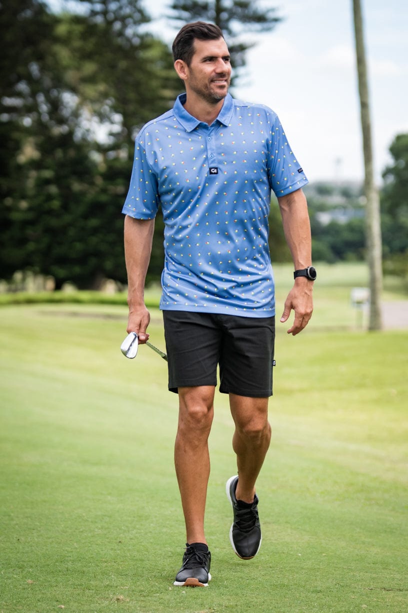 CA Premium Golf Shirt | Blue Carnival Hats