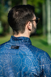 CA Funky Golf Jersey | Navy/Gold Roses