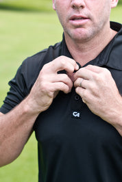 CA Iconic Golf Shirt | Black