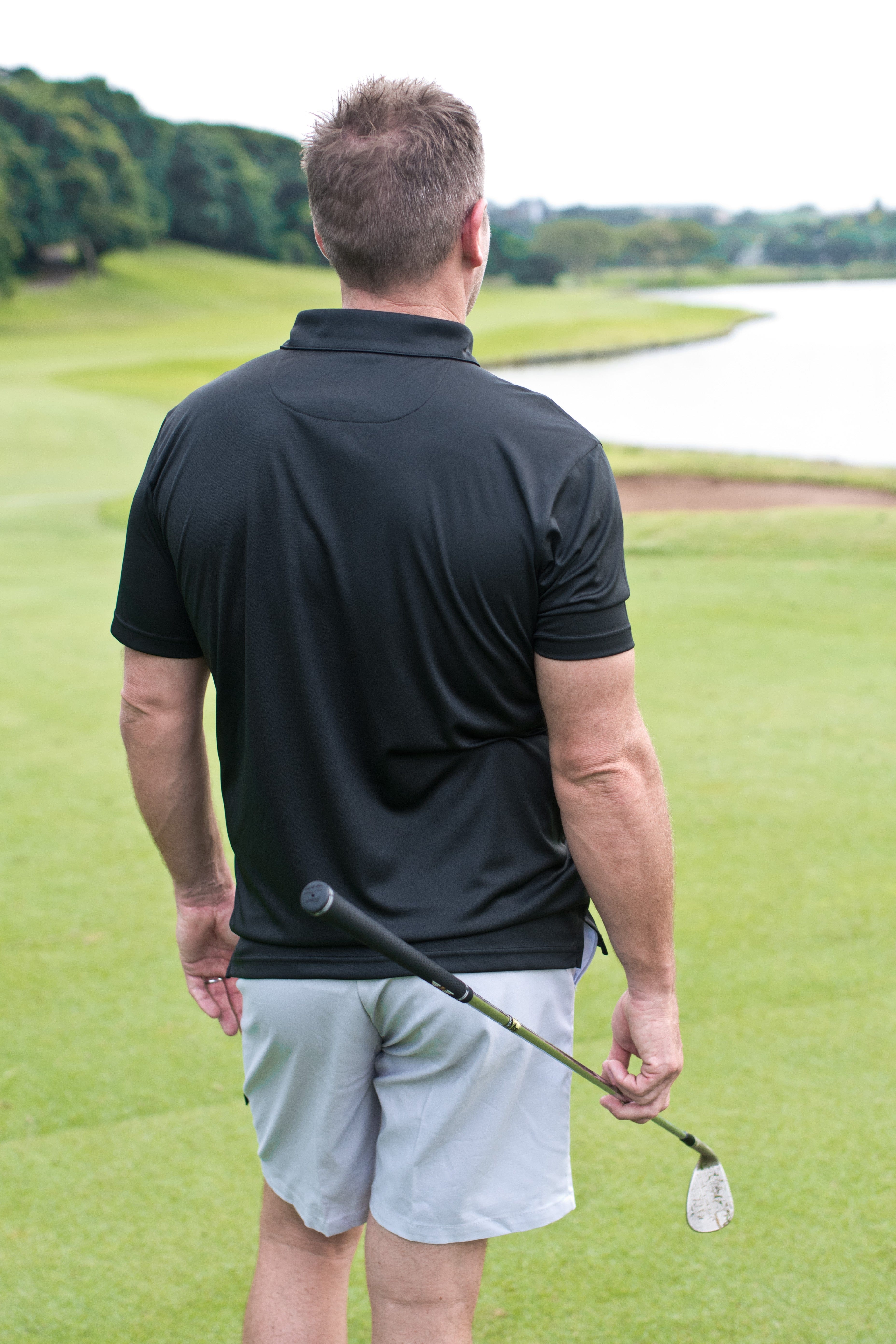 CA Iconic Golf Shirt | Black